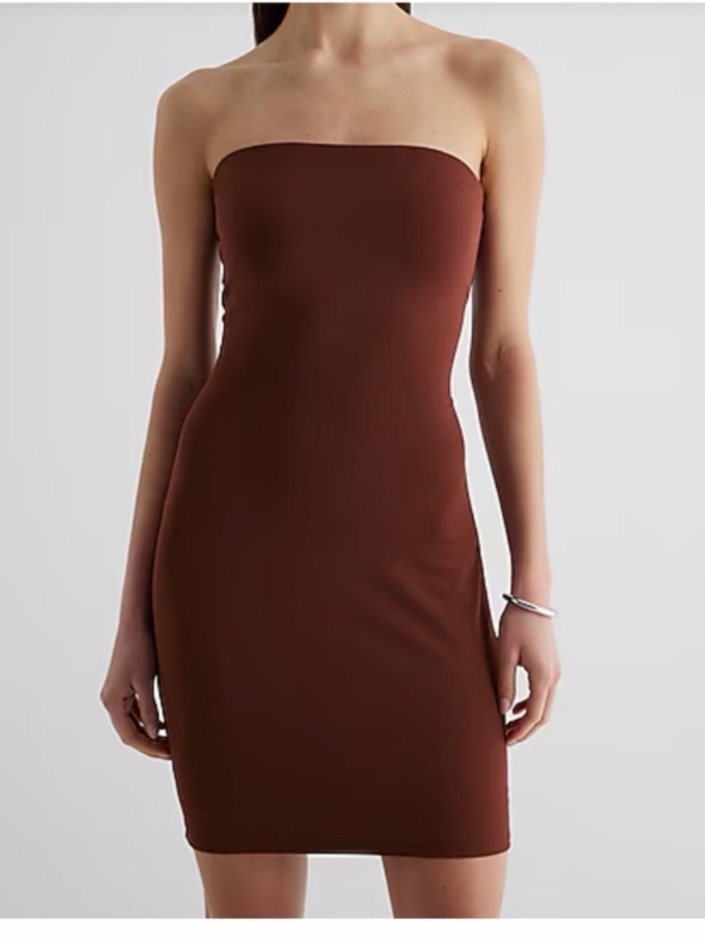 Body Contour Strapless Mini Dress With Built-In Shapewear